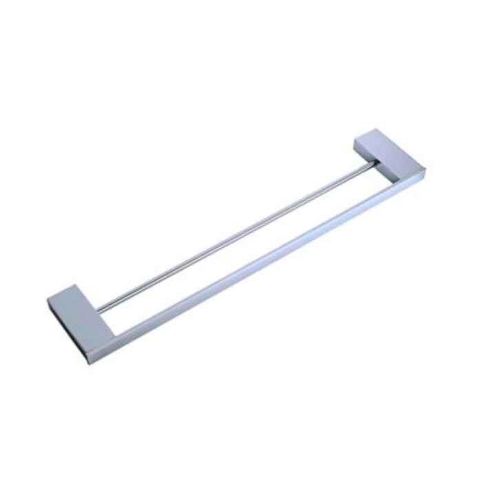 Toalheiro de Banho duplo 50cm Omega Cromado -  Crismoe