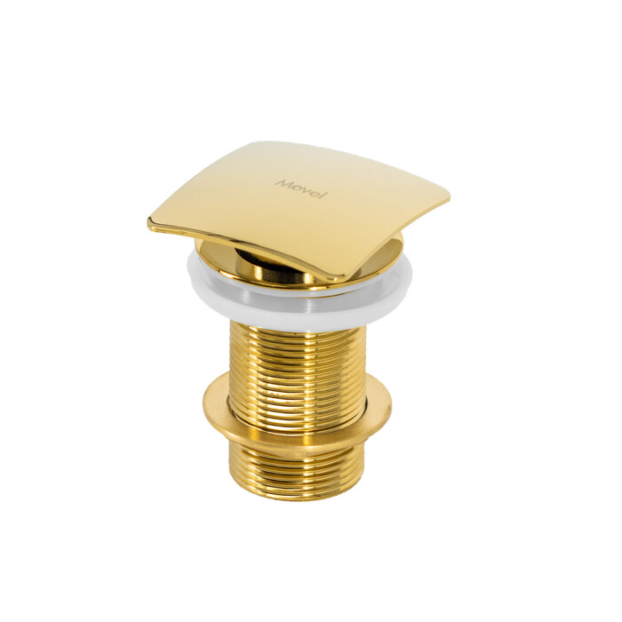 Válvula Click Quadrada Lux 1.1/4 Gold Dourado - Movel