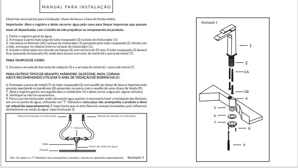 Torneira Monocomando Hera Bica Alta Titânio