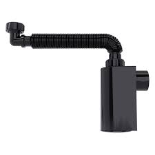 Sifão Com Copo Parede Flexível Black - Blukit