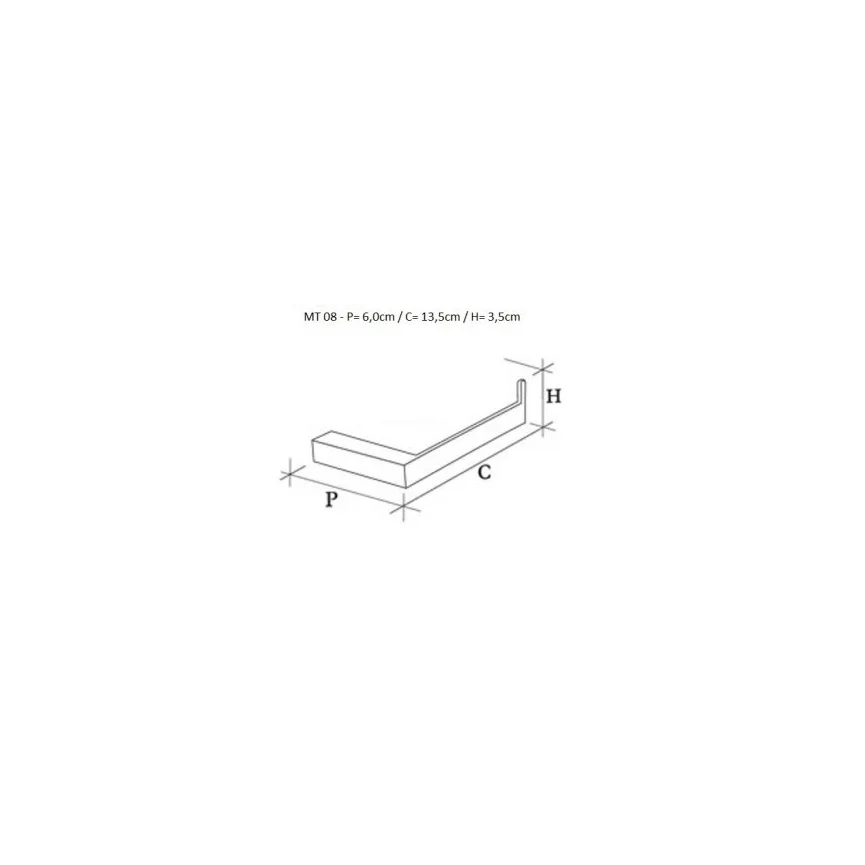 Papeleira De Parede Para Banheiro Linha Metric - Cor Rose