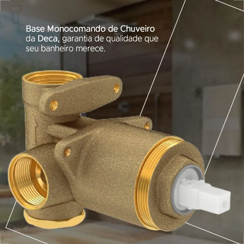 Base Monocomando Chuveiro Baixa E Alta Pressão 4493.000 Deca