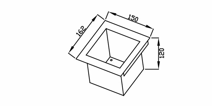 Mini Horta debacco 150mm Inox - 20.04.00114