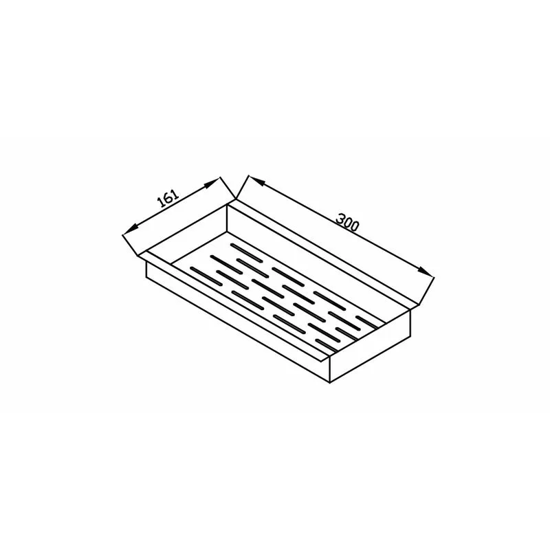 Escorredor de Utensílios para Canal Organizador Debacco - Aço Inox