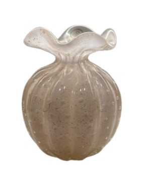 Vaso de Decoração em Murano com Pó de Ouro - Linha Trouxinha