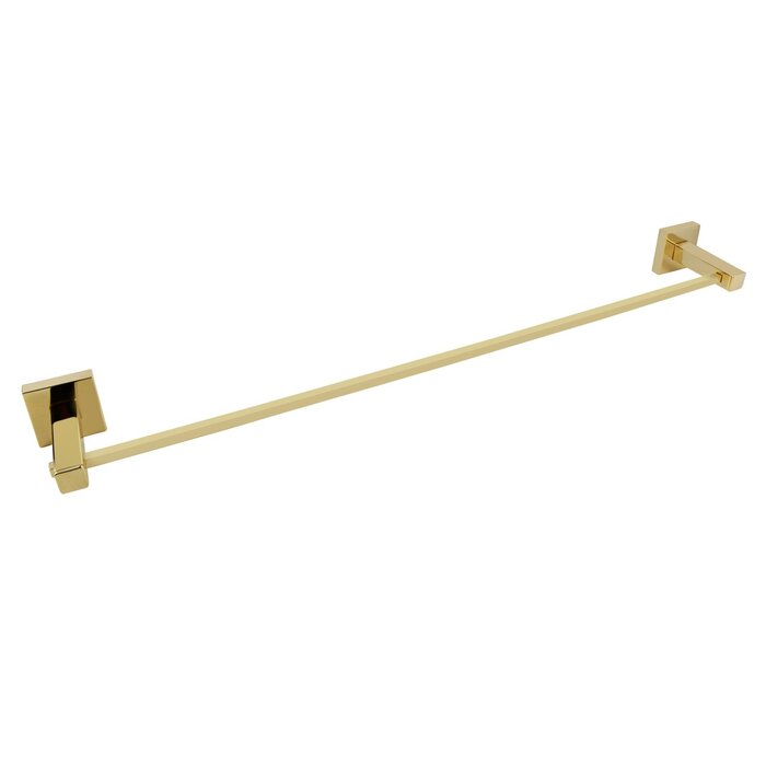 Toalheiro de banho simples 51cm Square Gold Brilho - Ducon