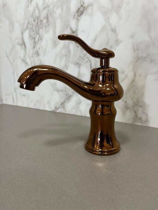 Torneira Monocomando bica baixa Rose Gold - Movel