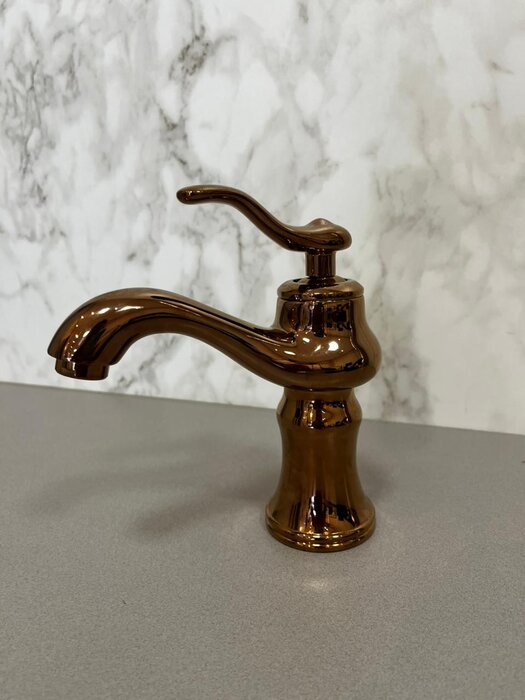 Torneira Monocomando bica baixa Rose Gold - Movel