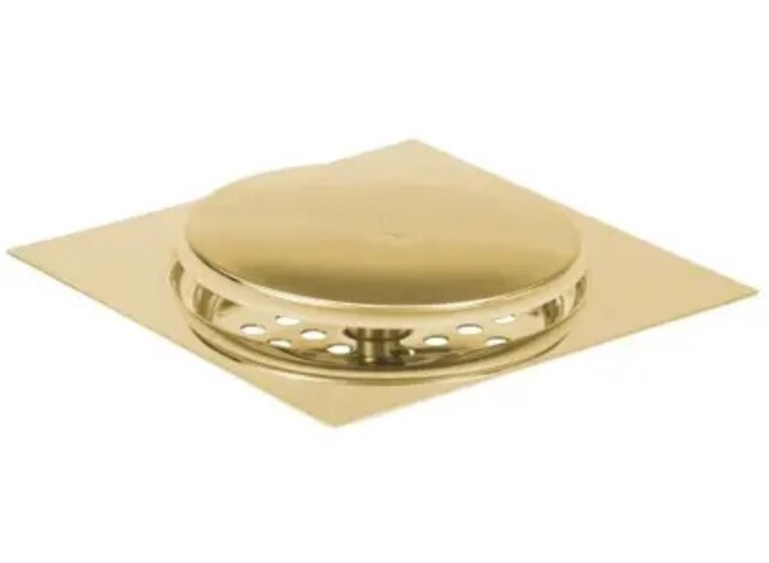 Grelha Ralo Click 15x15 Gold Ducon Metais Quadrada Aço Inox
