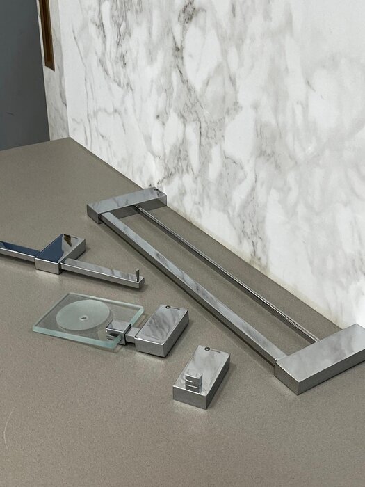 Kit Acessórios 4 peças Cromado aço 304 - Crismoe