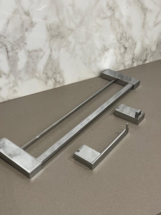 Kit Acessórios 3 peças Cromado aço 304 - Crismoe