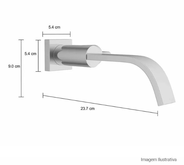 Torneira Parede Lavatório Polo Cromada - 1178.c33 - Deca
