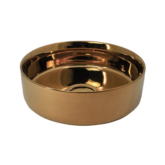 Cuba de Apoio Redonda MV37 Rose Gold Brilho