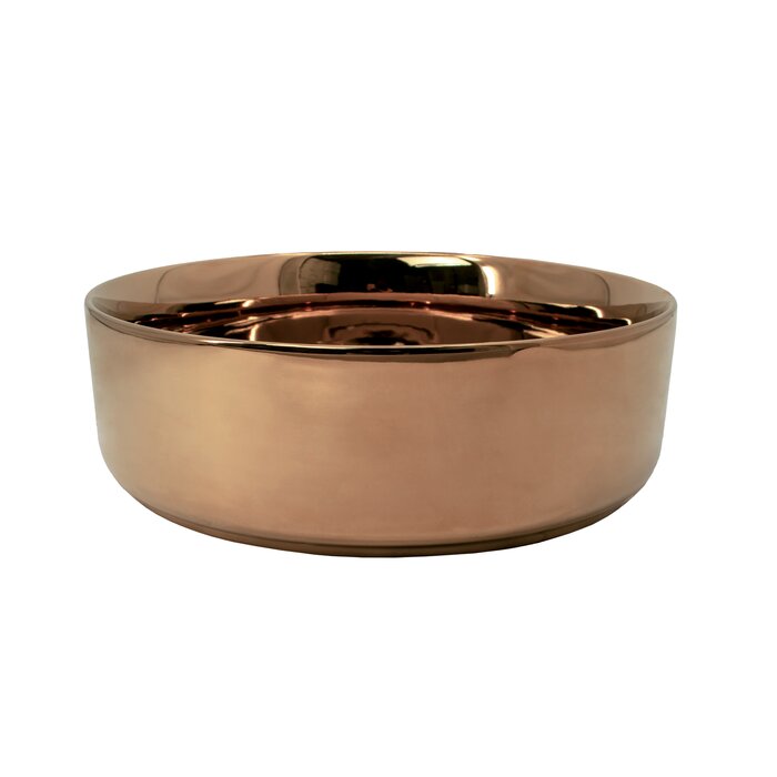 Cuba de Apoio Redonda MV37 Rose Gold Brilho