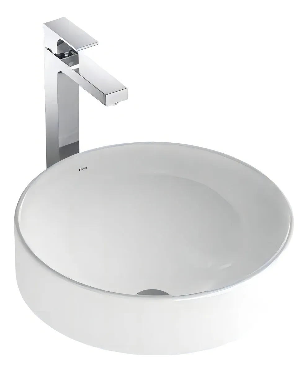 Cuba De Sobrepor Deca 40x40 L.1050.17 Redonda Branco Gelo