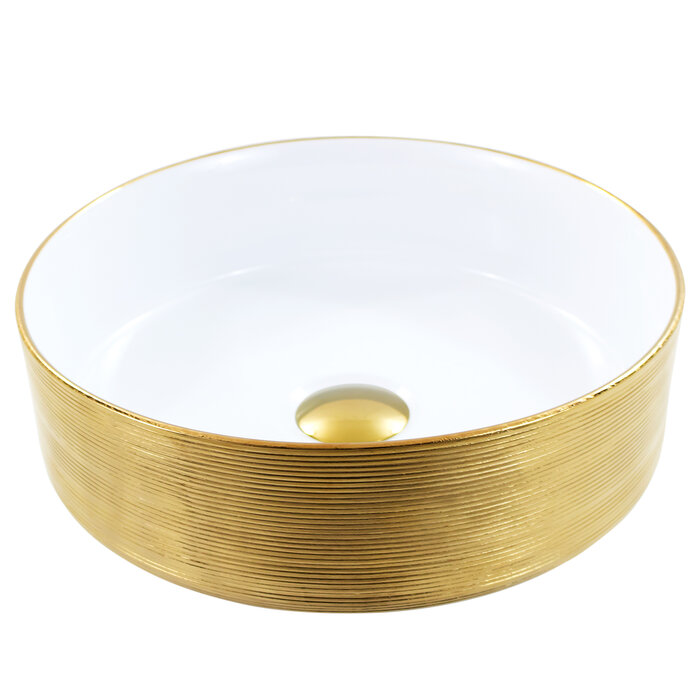 Cuba de Apoio Redonda MV37 36×36 Gold Dourada
