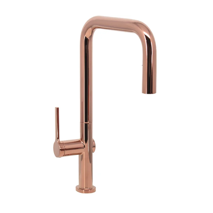 Misturador G Monocomando Extensível Doha Rose Gold - Movel