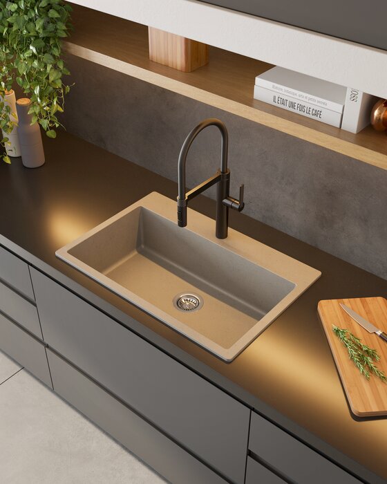 Cuba Alecrim 80 Duraquartz Branco Nevado - Sabbia