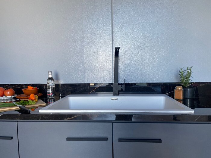 Cuba Alecrim 80 Duraquartz Branco Nevado - Sabbia