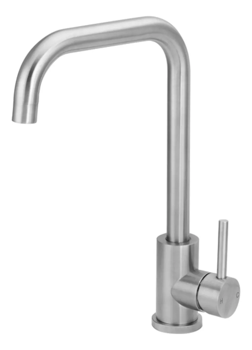 Torneira cozinha Monocomando Aço inox escovado