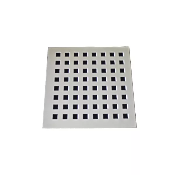 Grelha com Base 15x15cm Quadrado Cromado -  Invinox
