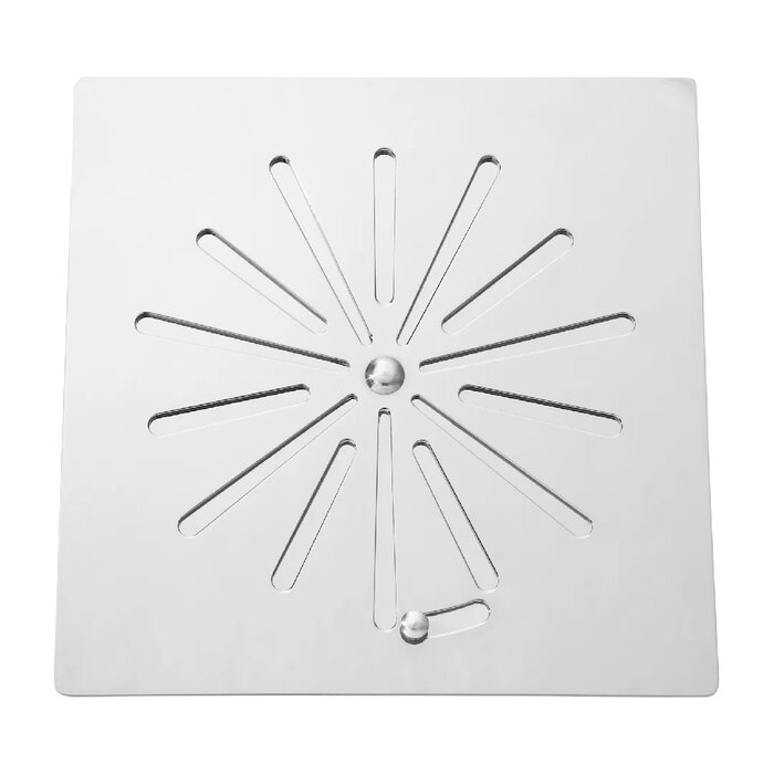 Grelha sem Base 10x10cm com Fecho Cromado - Invinox